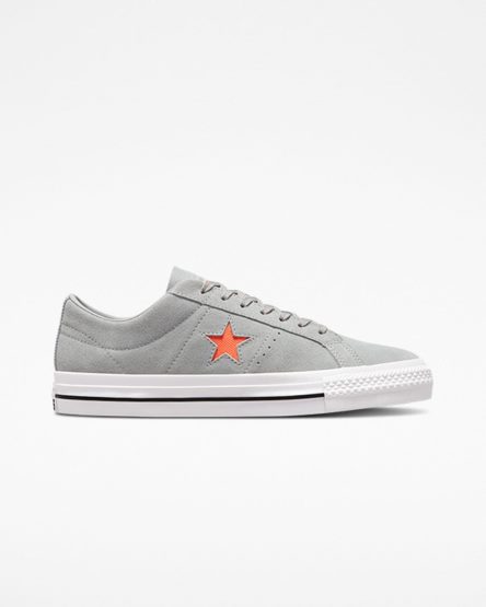 Women's Converse One Star Pro Skate Shoes Grey / Orange / White | AU C6E90S